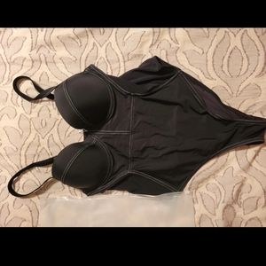 Cupshe black one piece